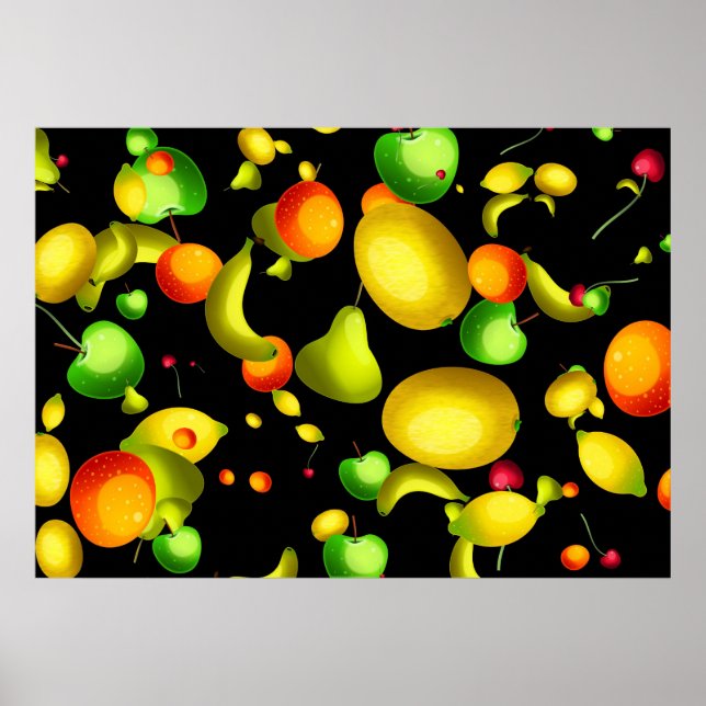Póster Papel de parede de frutado (Frente)