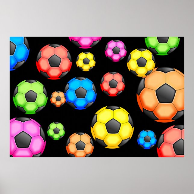 Póster Papel de parede de futebol (Frente)