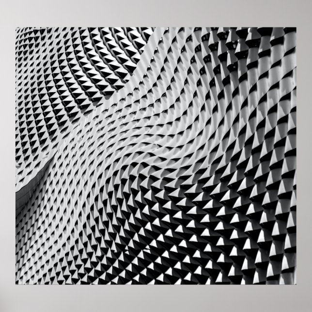 Poster Papel de parede digital cinza (Frente)