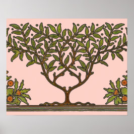 Poster Papel de Parede Friso Floral de William Morris