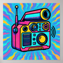 Papel de Parede Pop com Padrão Digital Abstrato co