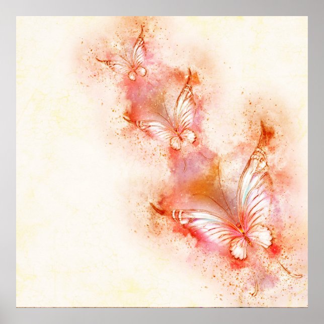 Poster Papel de raspagem de fundo (Frente)