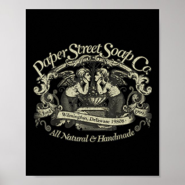 Poster Paper Street Soap Company Vintage (Frente)