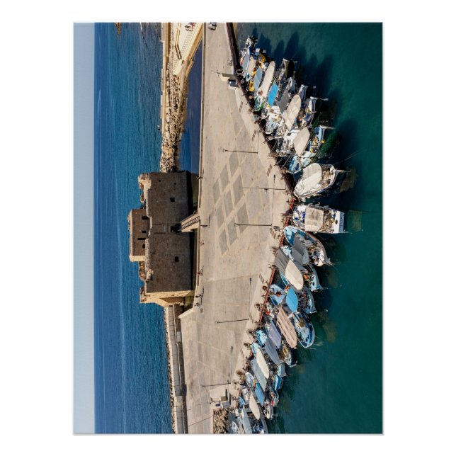 Póster Paphos Castle & Harbour - imagem original (Frente)