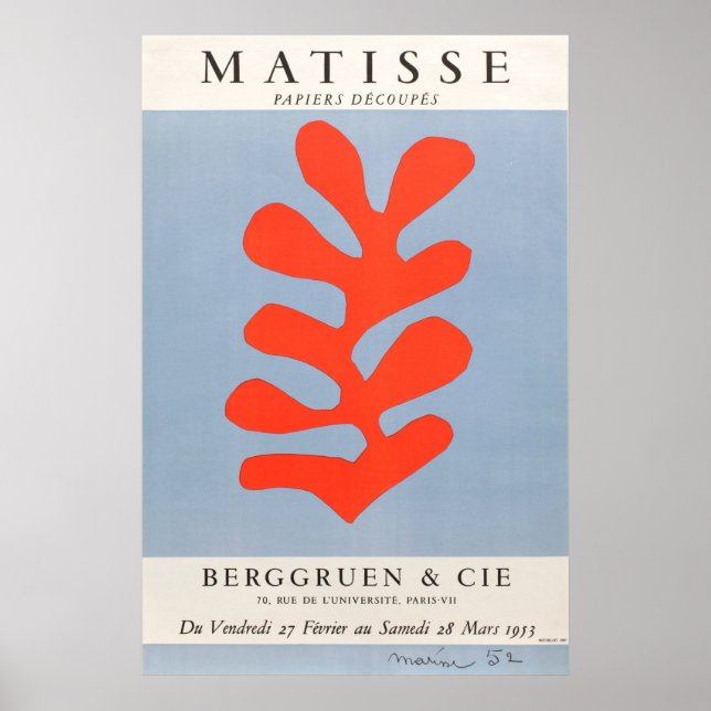 Poster Papiers de Matisse (Frente)
