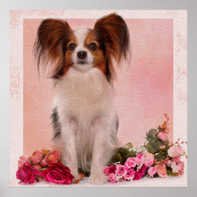 Poster Papillon - Continental Toy Spaniel (Frente)