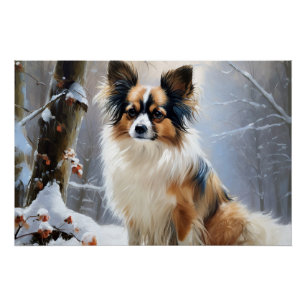 Póster Papillon Deixe Nevar Natal