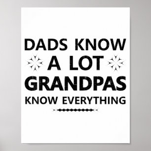 Poster Papis Sabem Muito Avôs Sabem Tudo Papai Pai