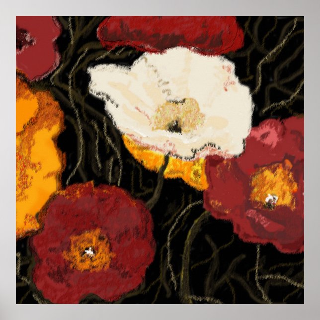 Póster papoila grande (Frente)