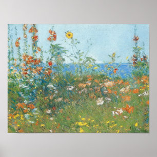 Póster Papoilas de Hassam as ", ilha dos bancos de areia"