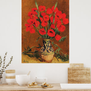 Poster Papoulas, arte fina de Stefan Luchian,