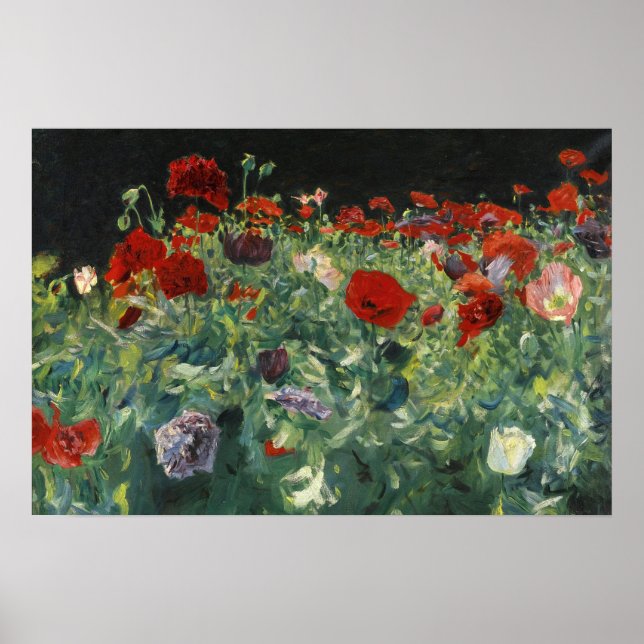 Poster Papoulas | John Singer Sargent (Frente)
