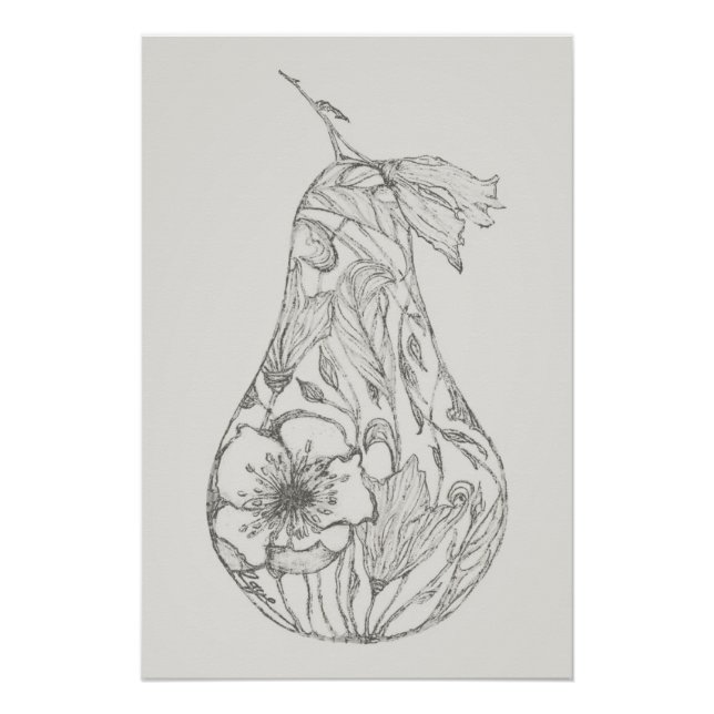 Póster Papyrus Rose by Raye Semone (Frente)