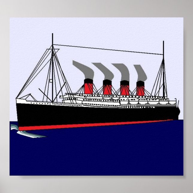 Poster Paquebot França 1912 (Frente)