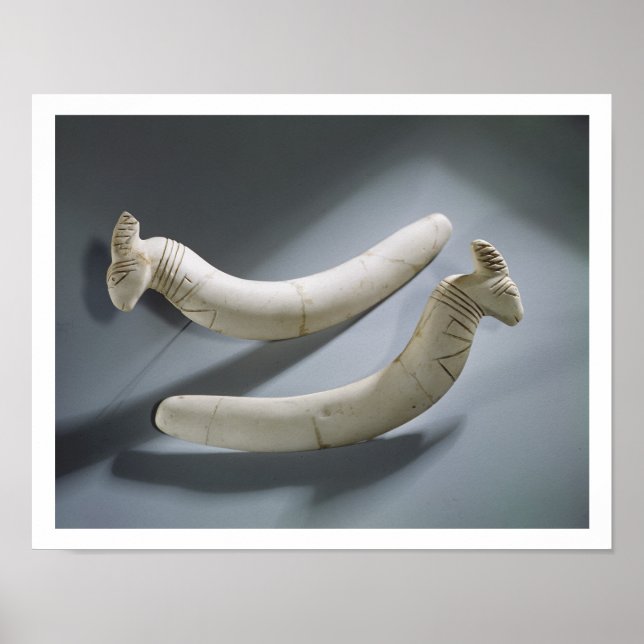 Póster Par de castanhetas, Período de Thinite (hipopótamo (Frente)