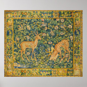 Poster PAR DE CERVEJA FALTO,FLORES DE FANTASIA GÓTICA,Ver