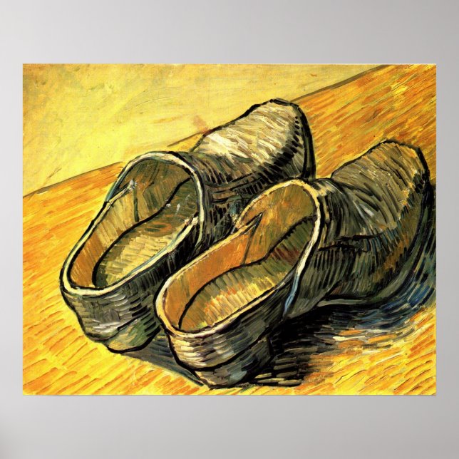 Póster Par de Couro Clogs de Vincent van Gogh (Frente)