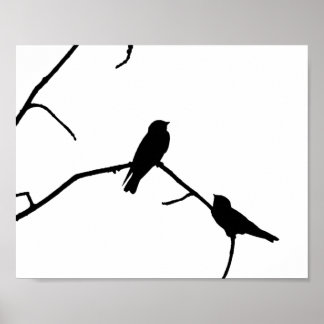 Poster Par preto e branco de haste