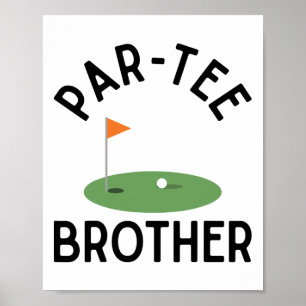 Poster Par Tee Brother Funny Golf Family M