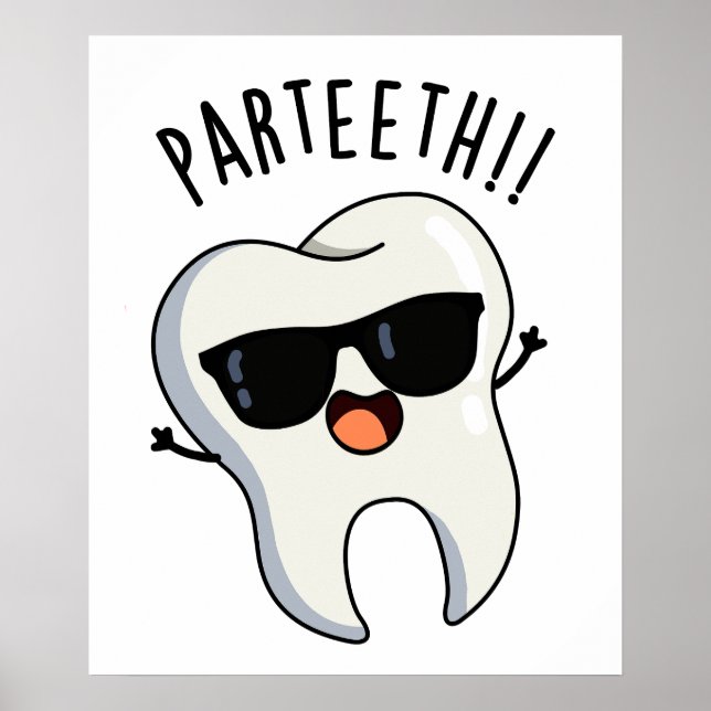 Poster Par-teeth Piadas Dentárias Divertidas (Frente)