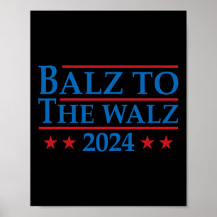 Poster Para A Eleição Walz 2024 Kamala Harris Tim Waltz