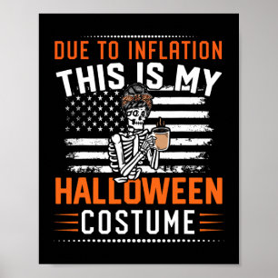 Poster Para a Inflação Este É o Meu Fantasma de Halloween