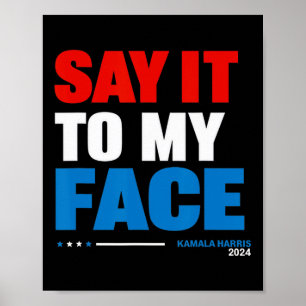 Poster Para A Minha Cara, Kamala Harris, Eleição Presiden