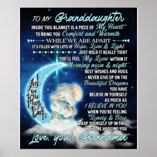 Poster Para a minha neta Elefante Noite, Ideia do present