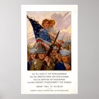 Póster Para a segurança da mulher...Ajude até que doa