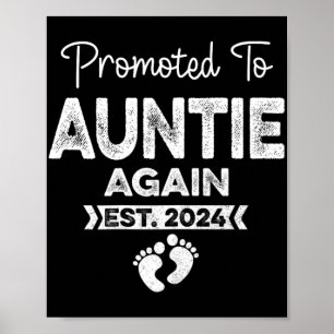 Poster Para a Tia Novamente Est 2024 Anúncio de Gravidez