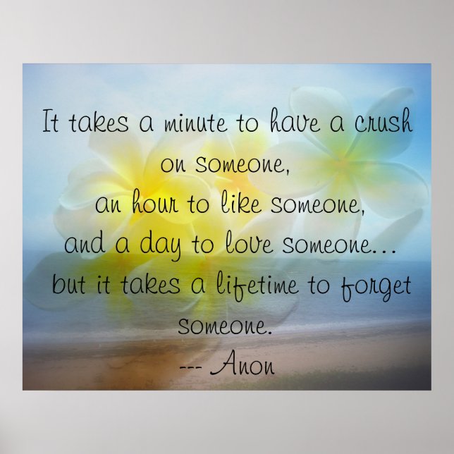 Poster Para Amar Alguém (Frente)