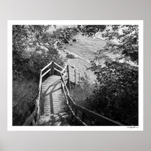 Póster Para baixo as etapas