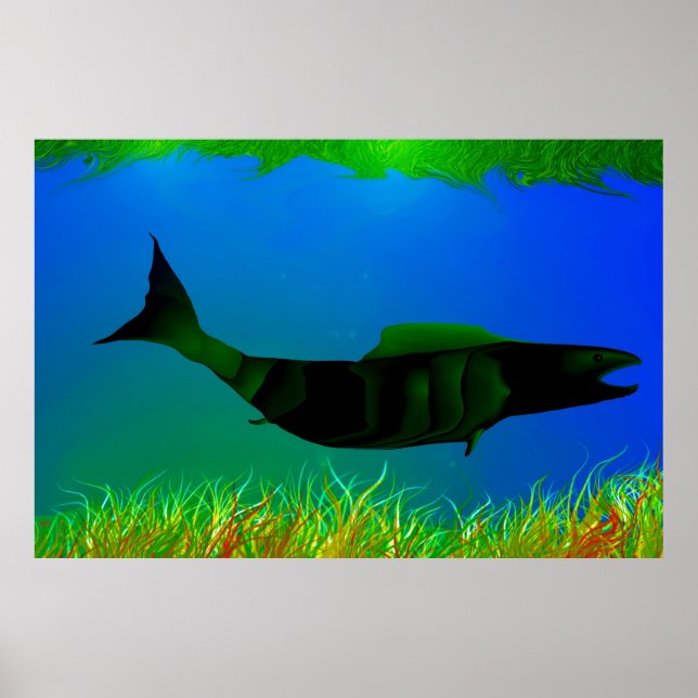 Póster Para baixo sob a pintura de Digitas (Frente)