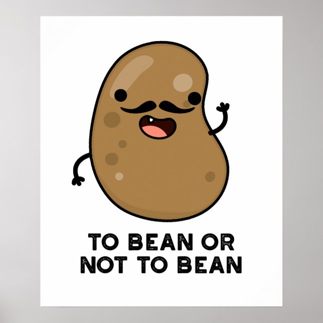 Poster Para Bean Ou Não Bean Shakespeare Pun Dark BG (Frente)