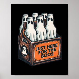 Poster Para Boos Halloween 6 Pack Booze Ghost Beer Bot