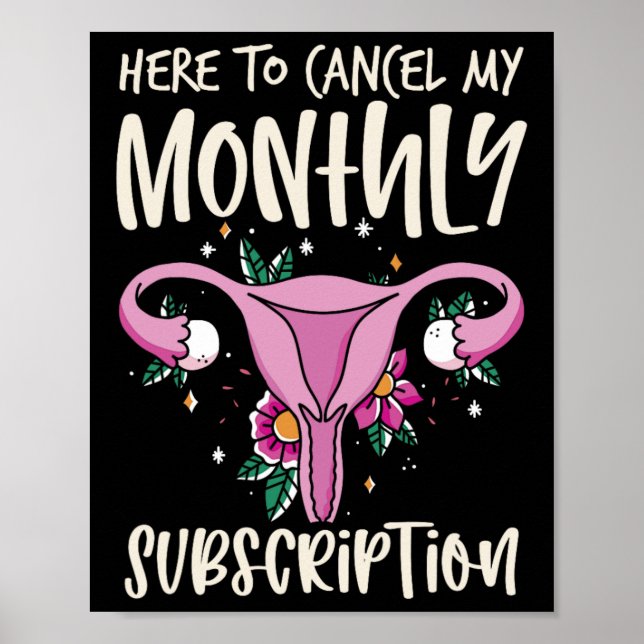 Poster Para Cancelar A Minha Histerectomia De Subscrição  (Frente)