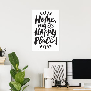 Poster PARA CASA, meu Lugar Feliz!  Proteção no local -