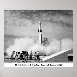Póster Pára-choque 8, primeiro lançamento de Rocket de