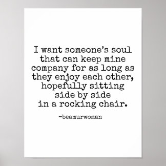 Poster para Enquadrar Eu Quero Alma De Alguém