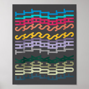 Poster Para esta camiseta regata colorida com mensagem oc