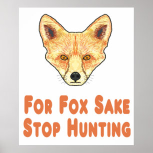 Poster Para Fox Sake Parar De Caça