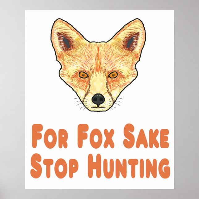 Poster Para Fox Sake Parar De Caça (Frente)