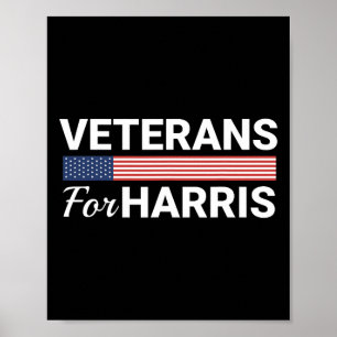 Poster Para Harris 2024 - Vets militares Kamala Harris 1