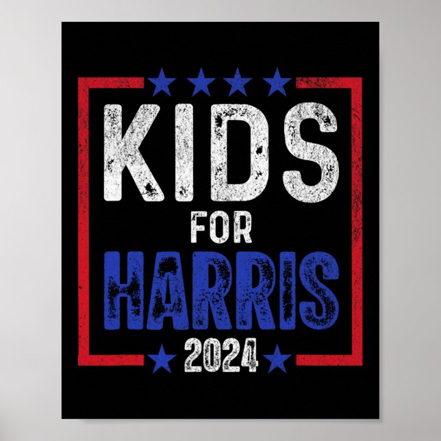 Poster Para Harris Presidente Kids Toddlers Love Kamala H (Frente)