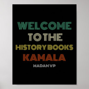 Poster Para História Retro Madam Vp Harris Inauguration 2