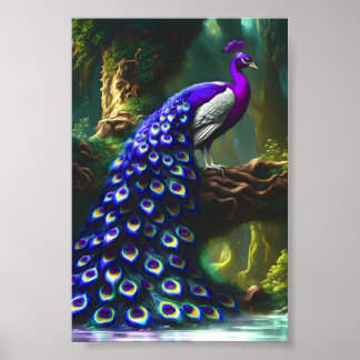 Poster para Impressão de Arte Digital Peacock Maie