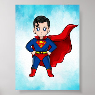 Poster para Impressão de Crianças Super-Heróis - F