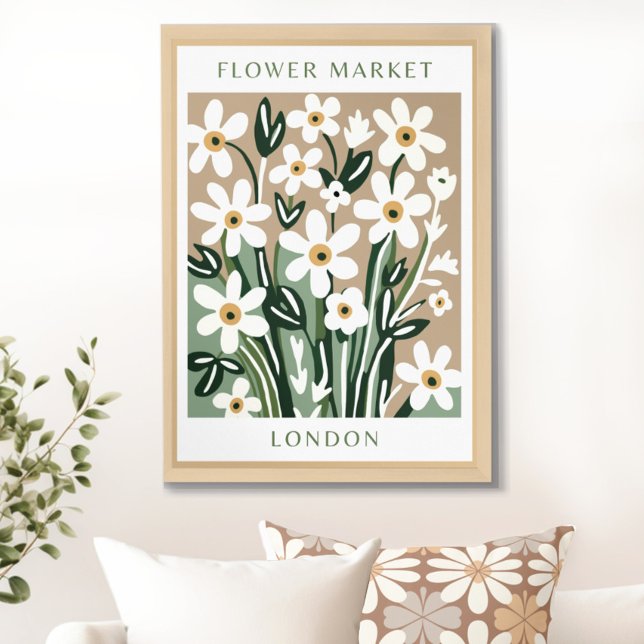 Poster para impressão no mercado da ventoinha (Floral Elegance Redefined: Explore our Exclusive Flower Market Prints & Printables)