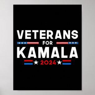 Poster Para Kamala Bandeira Americana Adepto Kamala-harri