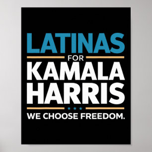 Poster Para Kamala Harris 2024 Escolhemos Liberdade